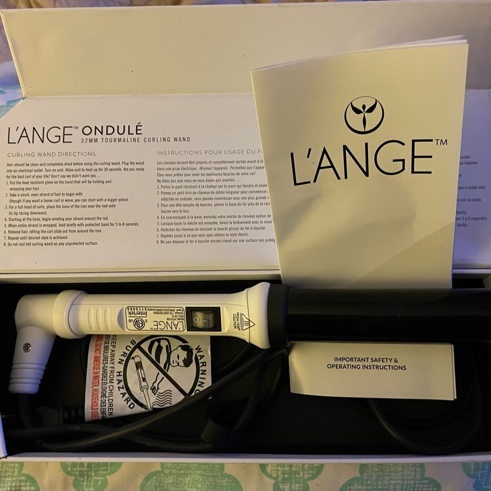 NIB L’ANGE 32MM Tourmaline Curling Iron